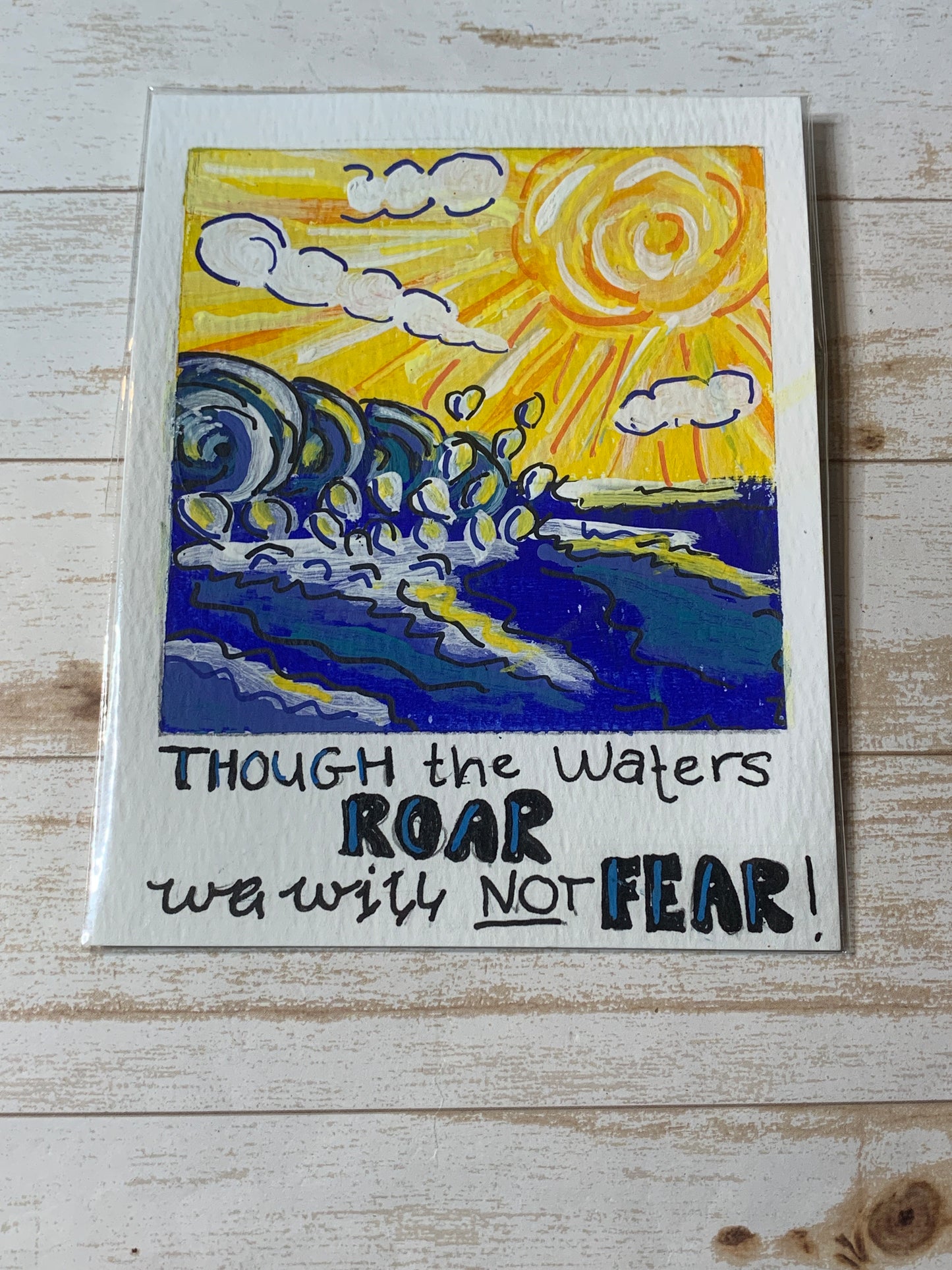 Encouraging ocean painting